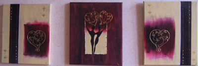 tryptique peinture